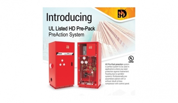 HD Pre-Pack PreAction System Is Now UL Listed